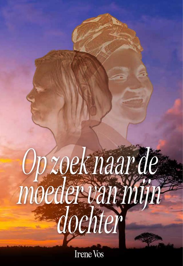 Conceptrichting 3: zonsondergang met twee doorschijnende gezichten